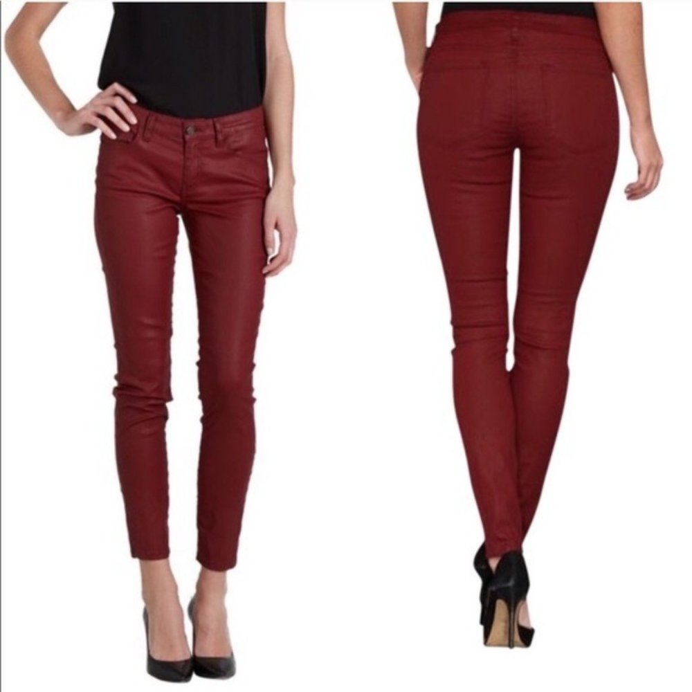 Joie Coated Faux Leather Skinny Jeans